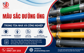Màu sắc đường ống trong tòa nhà và công nghiệp