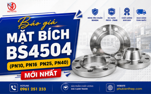 Báo giá mặt bích BS4504 (PN10, PN16, PN25, PN40) mới nhất